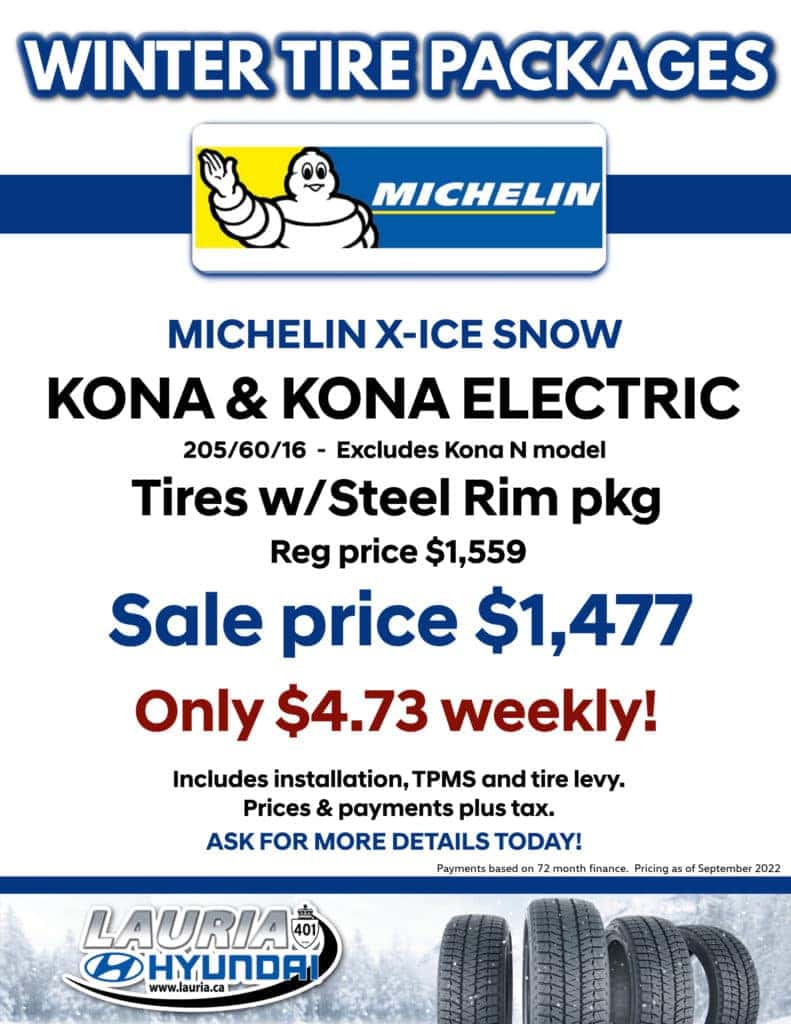 Hyundai Kona Michelin winter tires