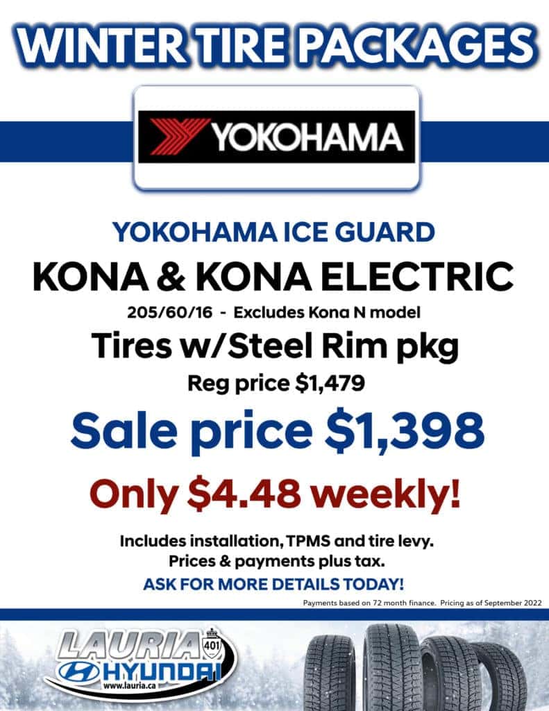 Hyundai Kona snow tires