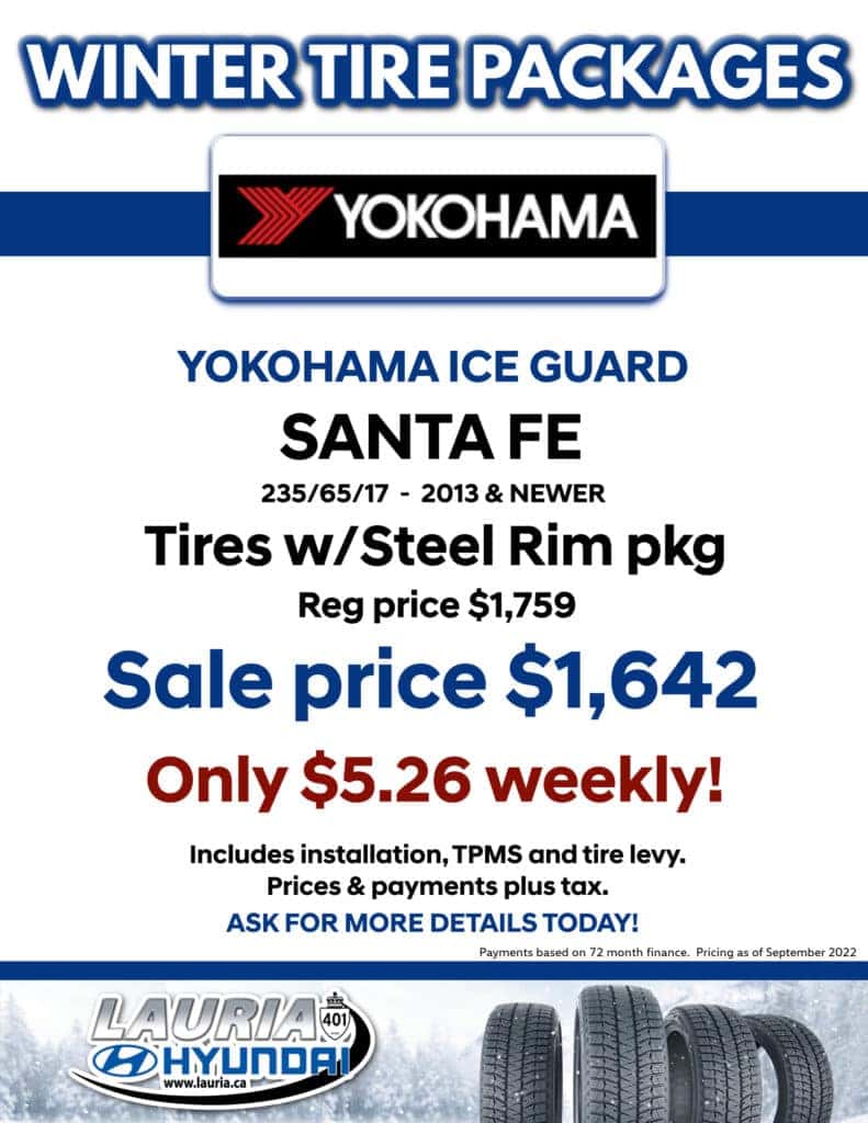 Hyundai Santa Fe Winter Tire pkg