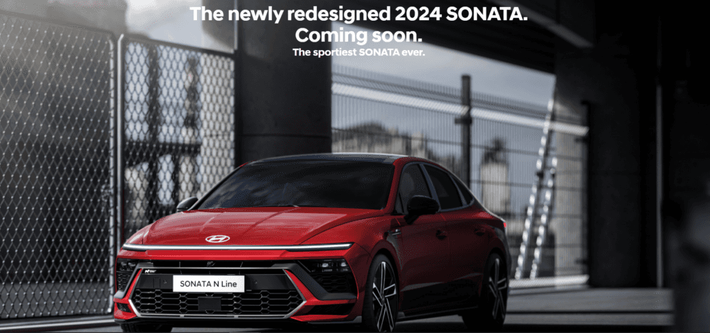 Redesigned Hyundai Sonata to sport Seamless Horizon Lamp