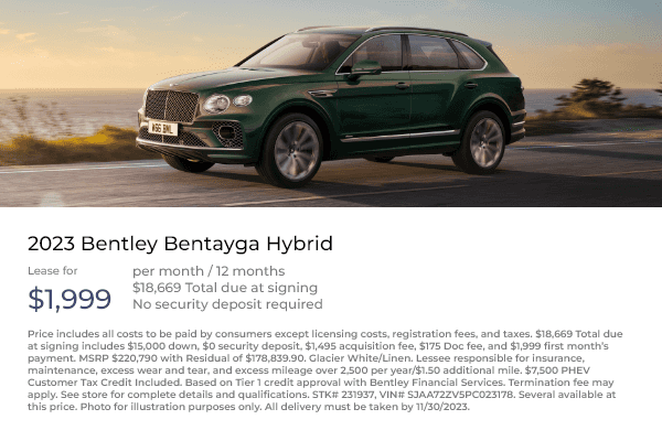 2023 Bentley Bentayga Hybrid