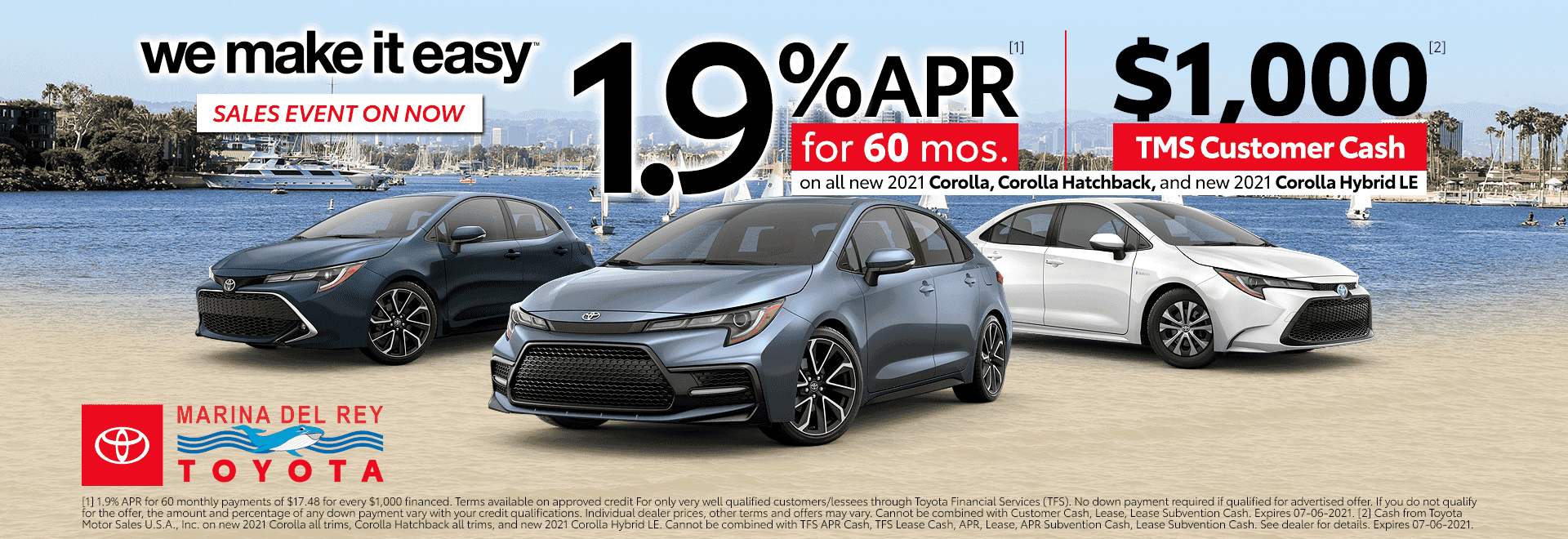1 New Toyota Corolla Hatchback For Sale Marina Del Rey Marina Del Rey Toyota