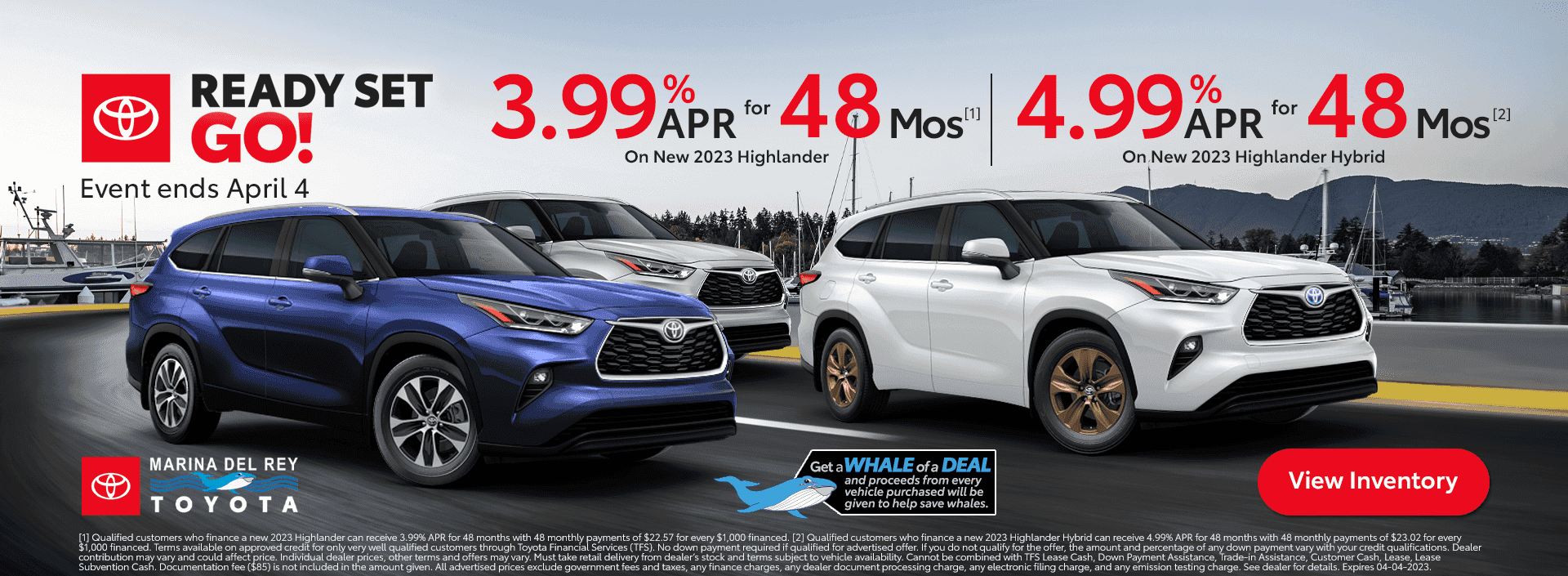 2023 Toyota Highlander Specials Los Angeles Marina del Rey Toyota