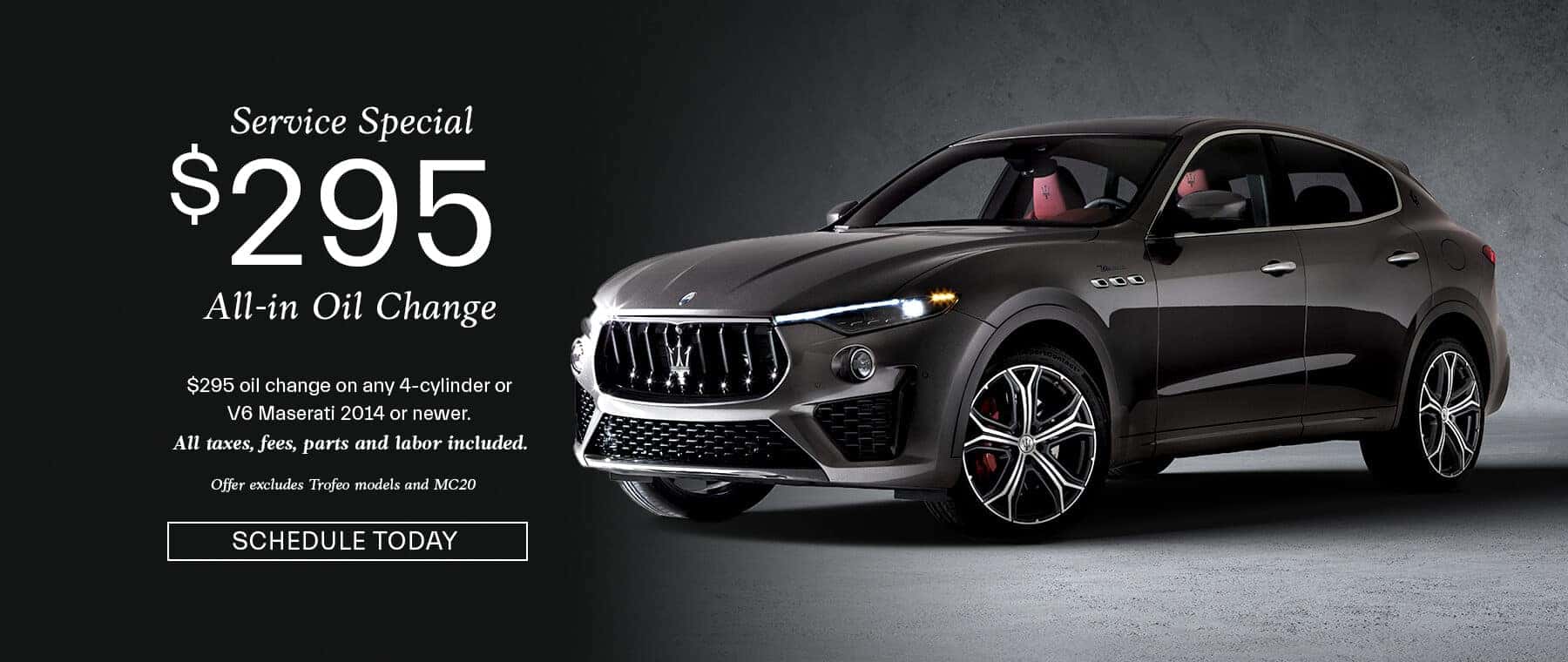 Maserati Oil Change Price