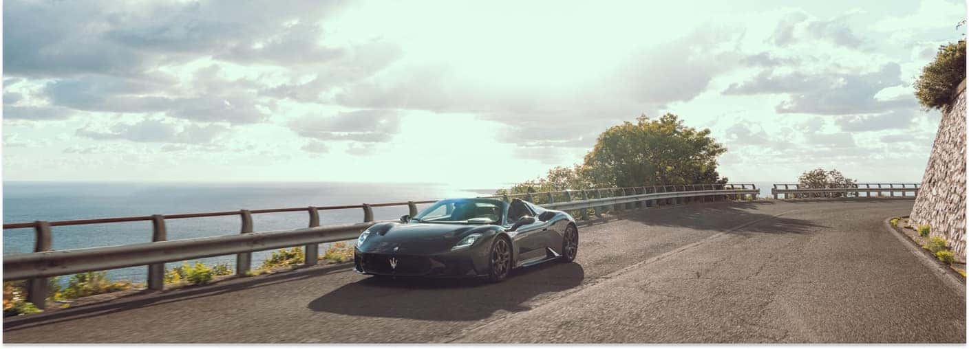 2025 Maserati MCPURA Driving in the Sunshine