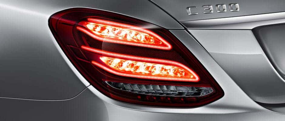 2018 Mercedes-Benz C-Class Sedan Tail Light Up Close
