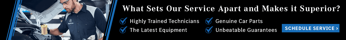 What Sets Our Service Apart and Makes it Superior? Highly Trained Technicians & Genuine Car Parts The Latest Equipment Unbeatable Guarantees SCHEDULE SERVICE ›