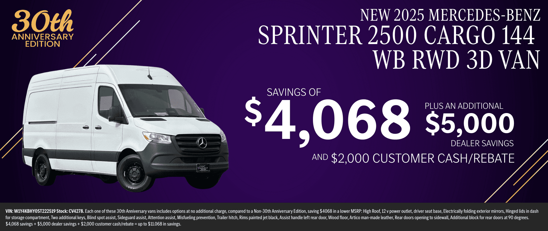 Sprinter 2500 Cargo CV4278