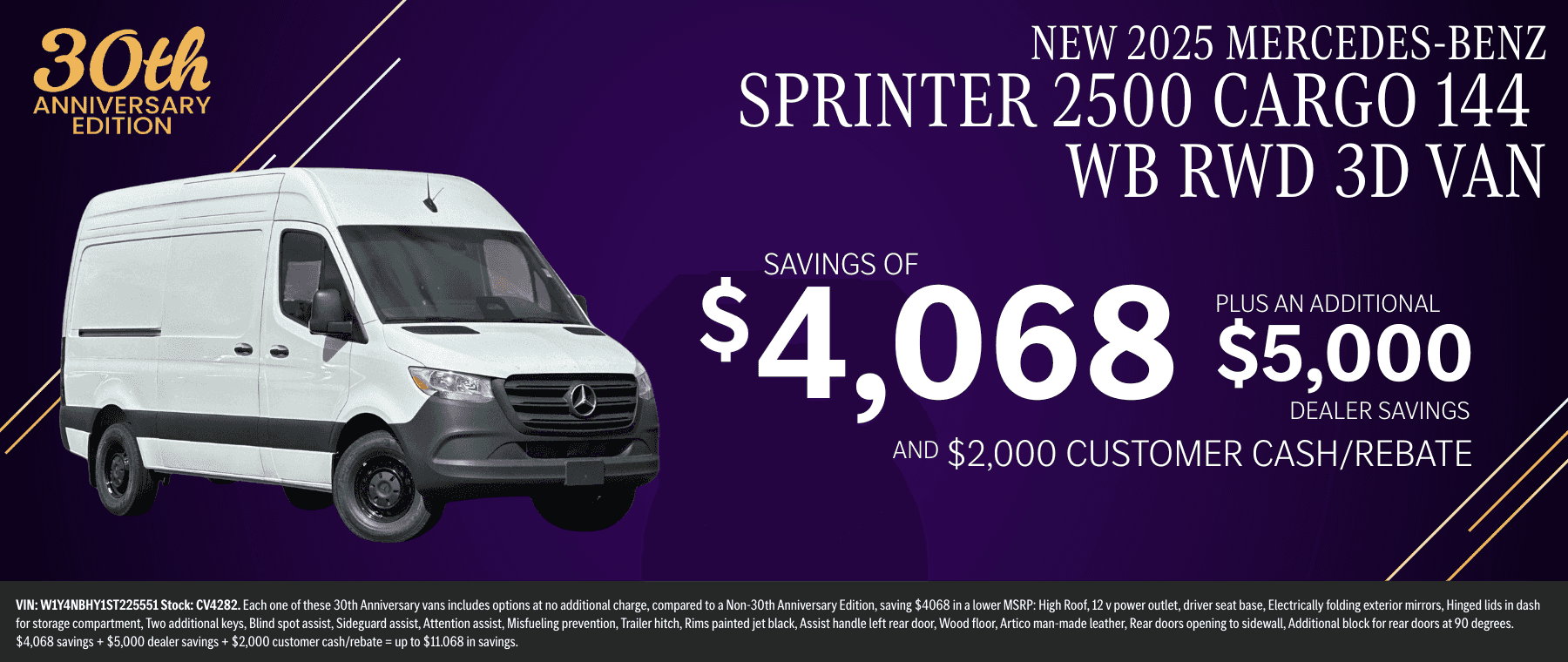 Sprinter 2500 Cargo CV4282