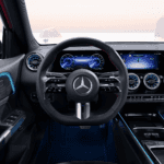 Dashboard of a vehicle equipped with the Mercedes me app