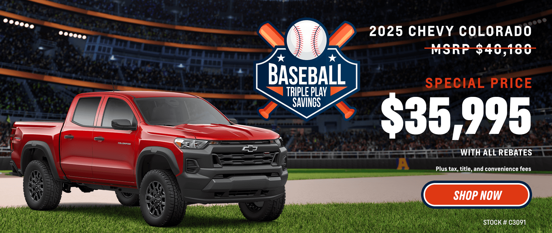 New Chevy Colorado: SPECIAL PRICE $35,995