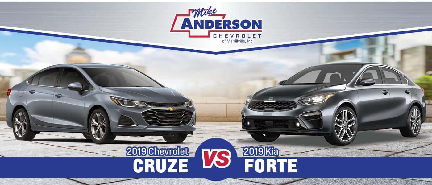 2019 Kia Forte Vs 2019 Chevy Cruze Near Schererville In