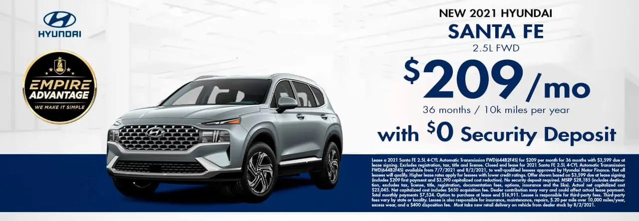 Santa Fe Lease Special | New Rochelle Hyundai