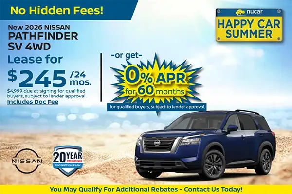 New 2026 Nissan Pathfinder SV 4WD