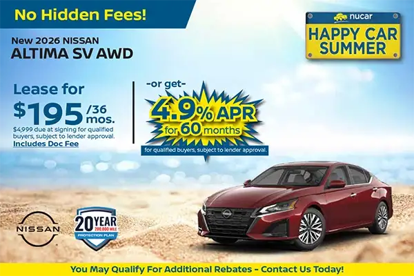 New 2026 Nissan Altima SV AWD