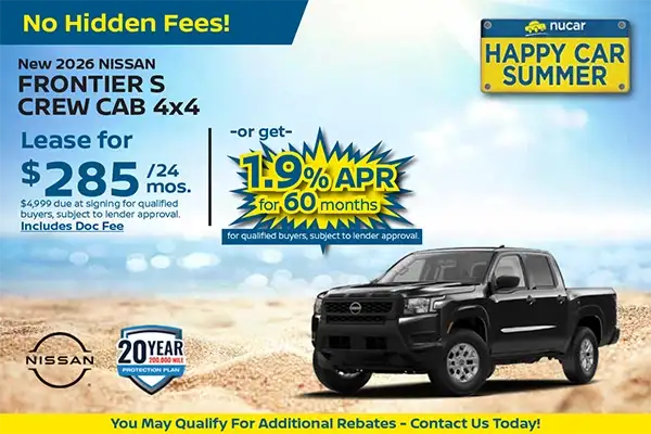 New 2026 Nissan Frontier Crew Cab S 4X4