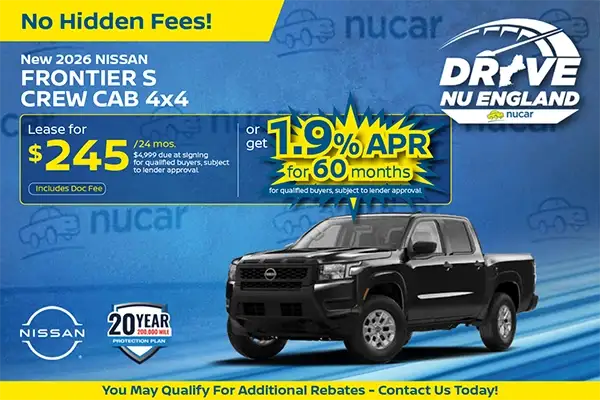 New 2026 Nissan Frontier Crew Cab S 4X4