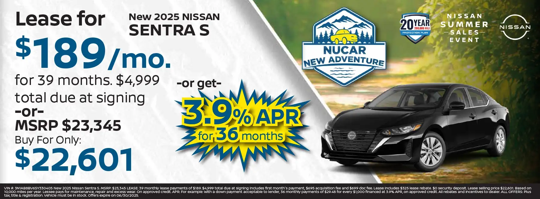 Sentra special offer