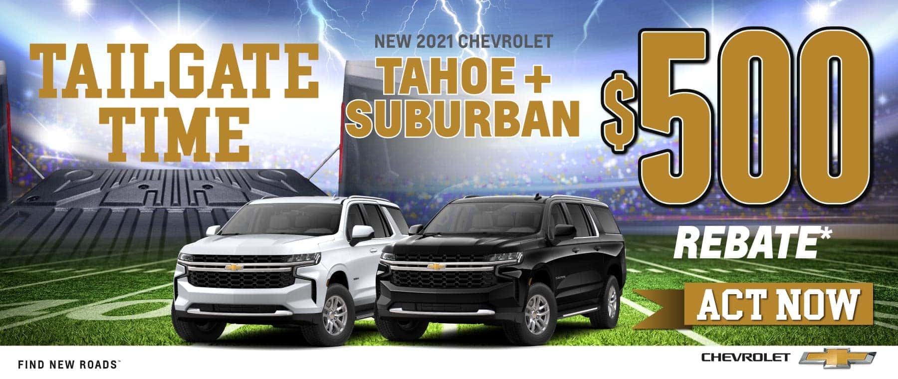 New 2021 Chevrolet Tahoe + Suburban - $500 rebate - Shop Now