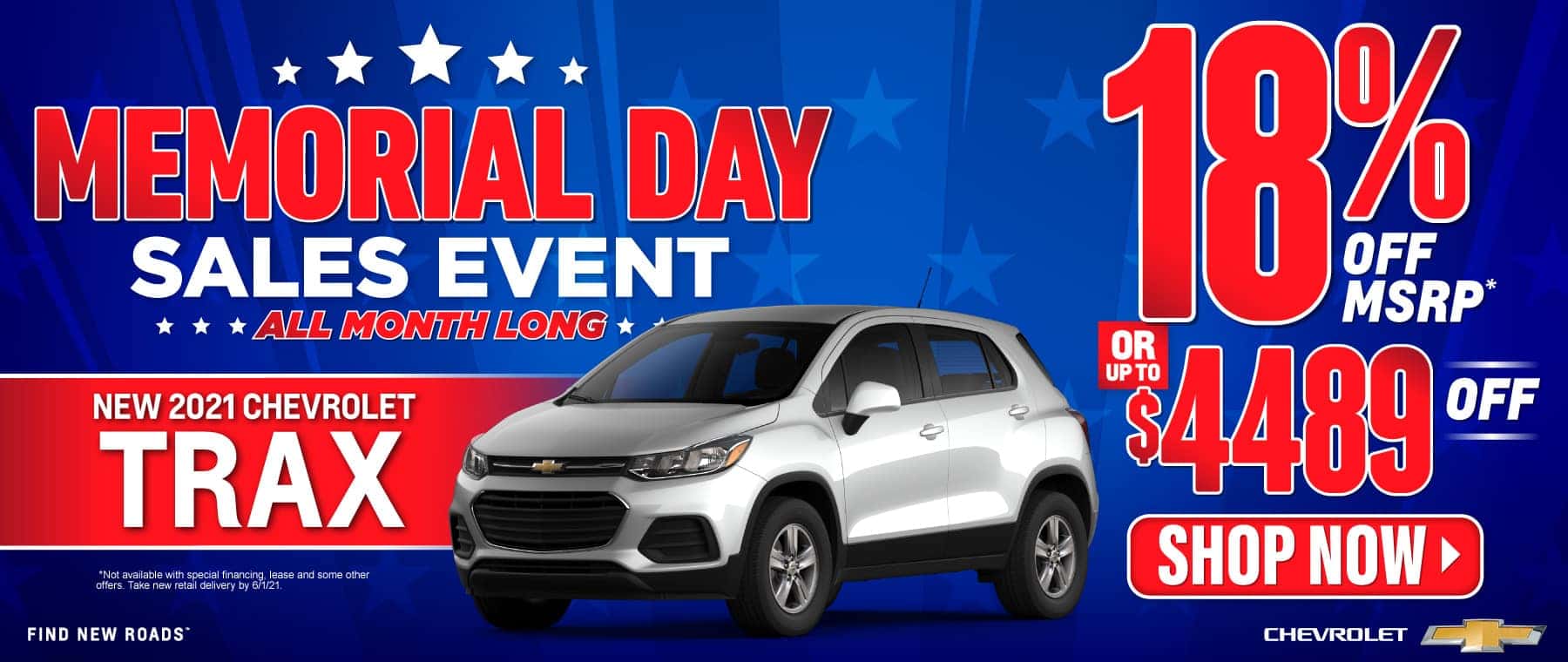 New 2021 Chevy Trax - 18% off msrp - Act Now