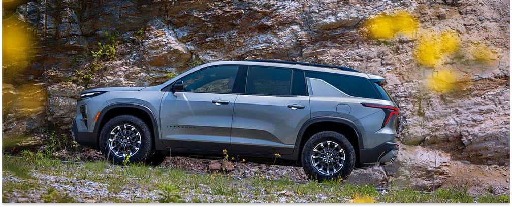 2026 Chevrolet Traverse Off-Roading in Rocky Terrain