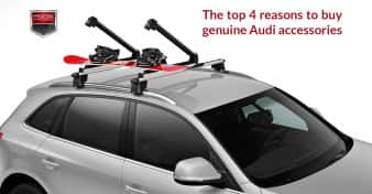 Audi Q5 with genuine Audi snow board rack attached