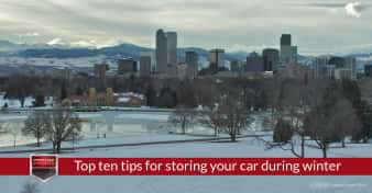 Top ten tips for storing your car during winter