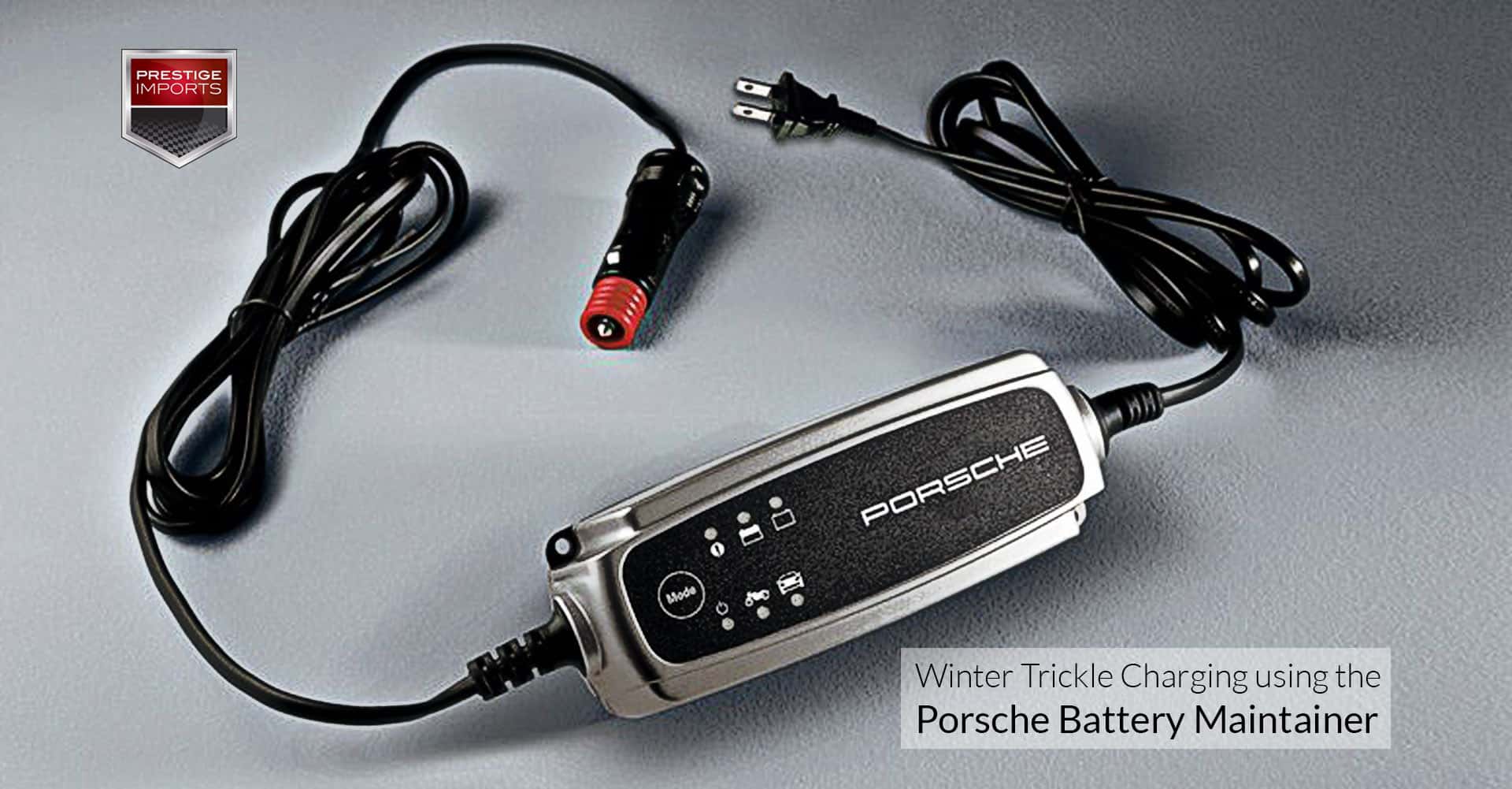 Winter Trickle Charging Using The Porsche Battery Maintainer