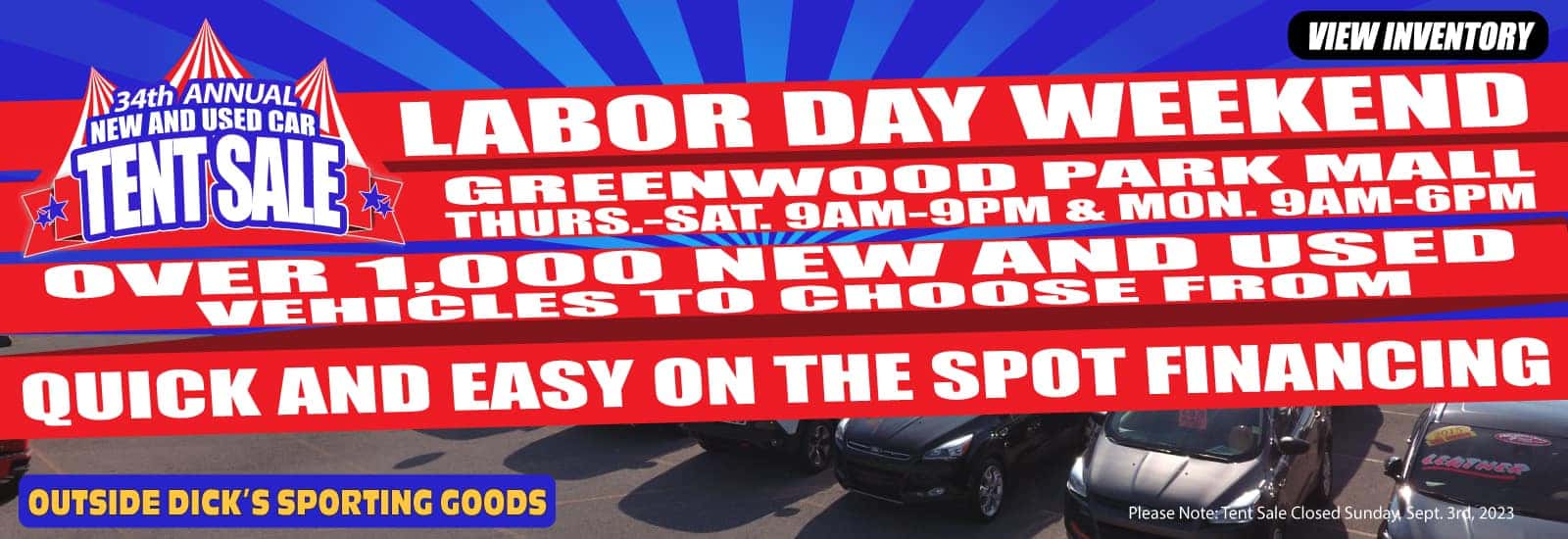 Ray Skillman 34th Annual Tent Sale