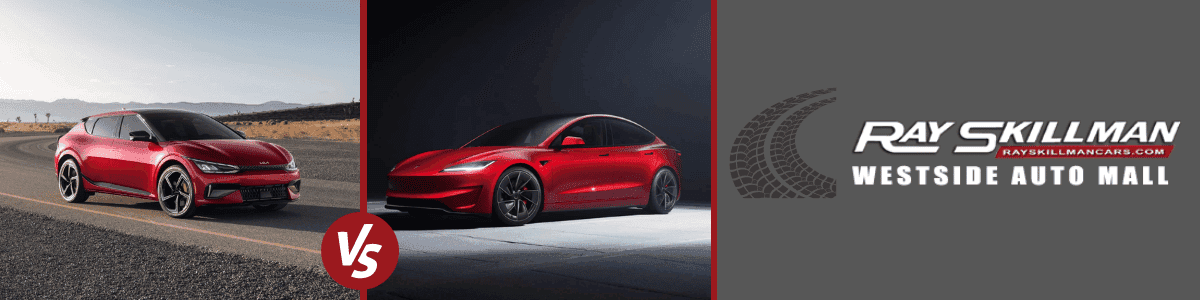 Kia EV6 vs. Tesla Model 3 - banner