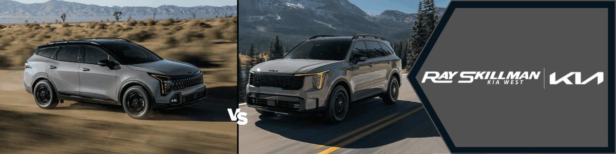 Kia Sportage vs. Sorento - banner image for Ray Skillman West Kia dealership