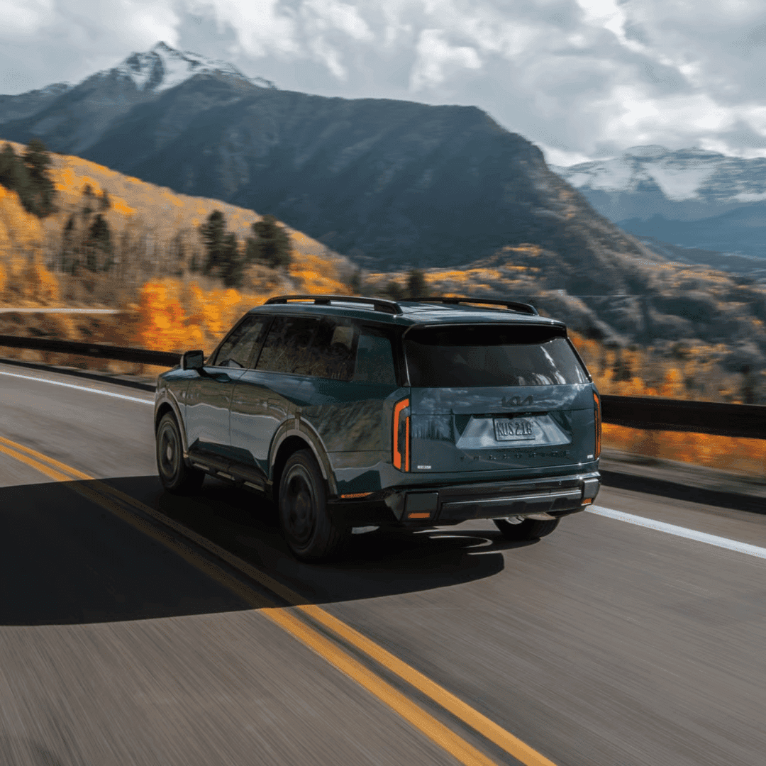 Kia Telluride Hybrid Carmel Indiana - square image of rear view of Telluride