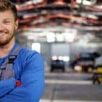 Mechanic in the service department