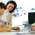 couple figuring out lease payments