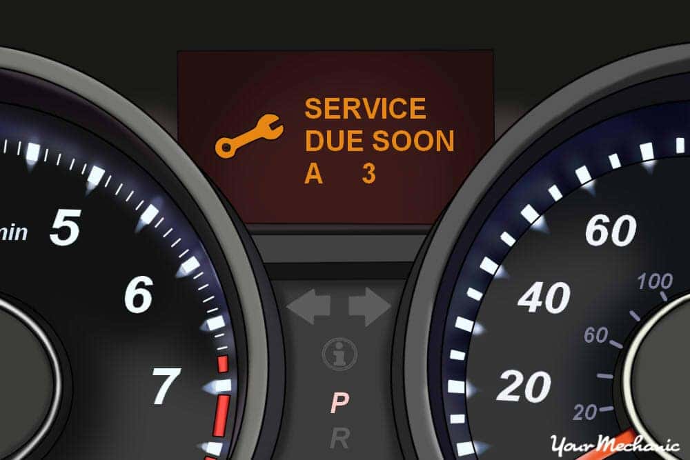 service light on car