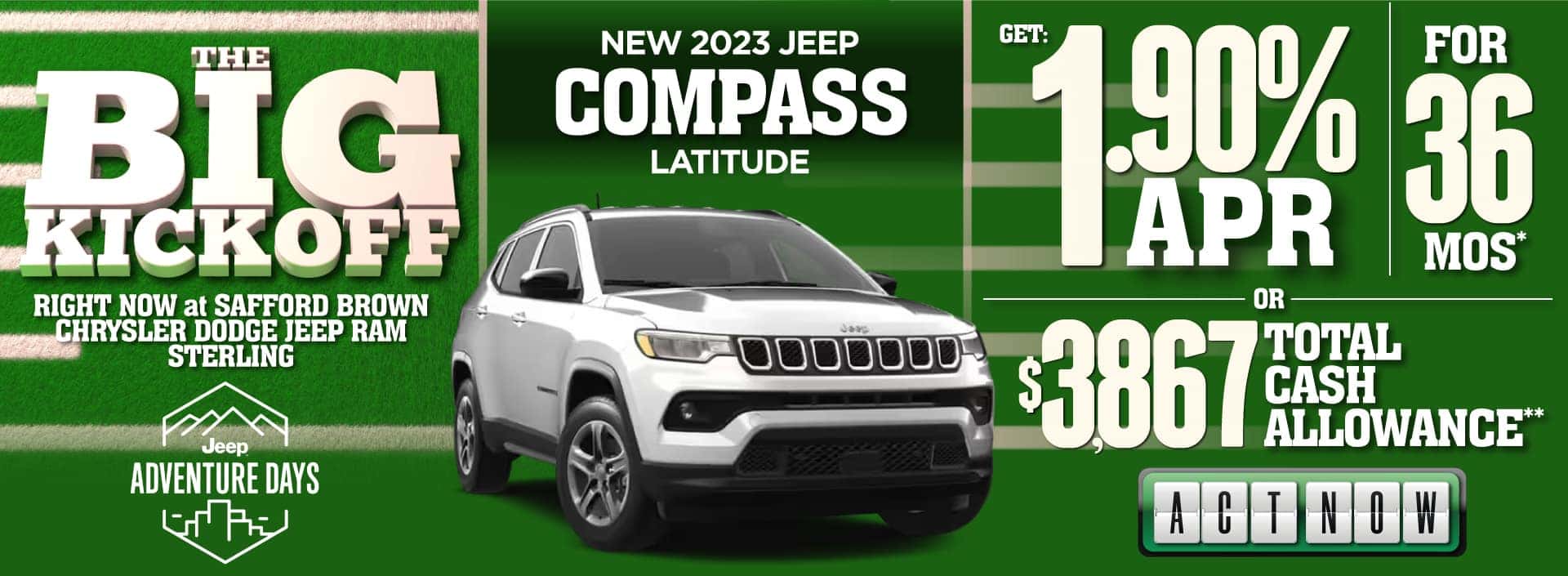 New 2023 Jeep Compass Latitude - Act Now