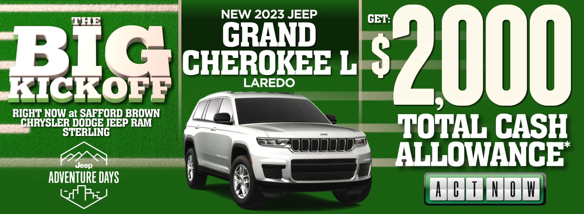 New 2023 Jeep Grand Cherokee L Laredo - Act Now