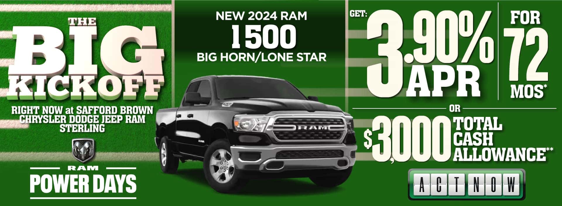 New 2024 RAM 1500 Big Horm/Lone Star - Act Now