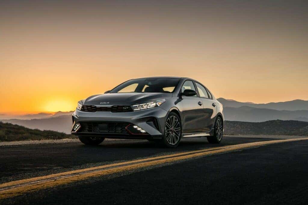 2024 KIA Forte GT Cruising on the highway 