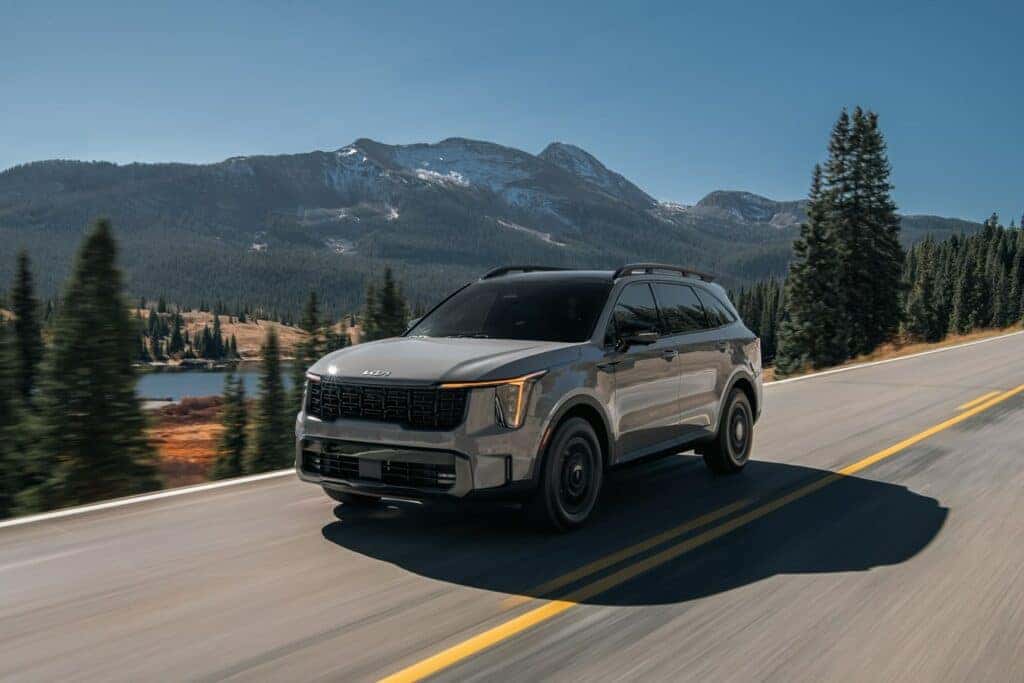 2024 KIA Sorento cruising on the highway 