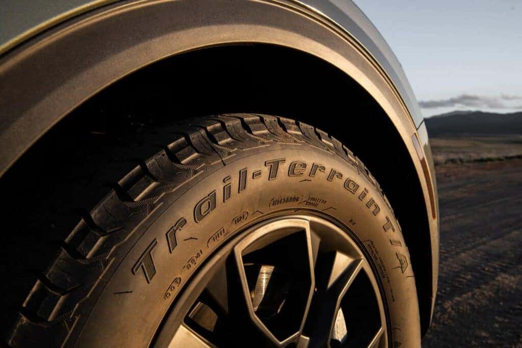 The 2025 KIA Sportage X-Pro comes with segment-exclusive BFGoodrich All-Terrain Tires, providing extra grip and traction for your joyrides around Fredericksburg, Virginia.