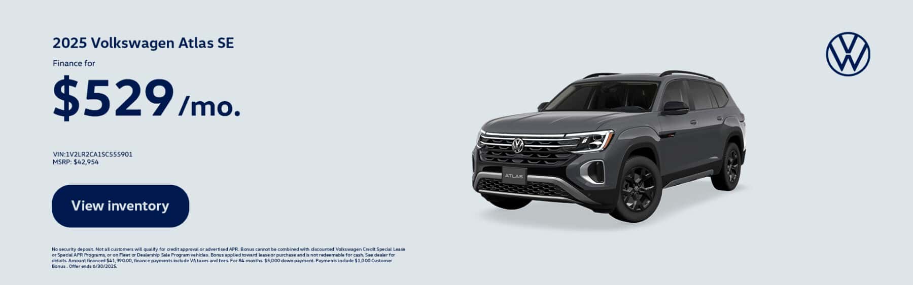 SaffordBrown_Volkswagen_Richmond_1920x600_2025-Volkswagen-Atlas-SE_V10