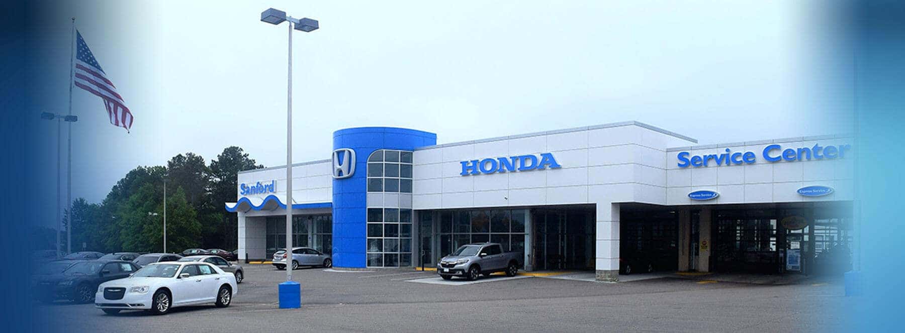 Sanford Honda dealership exterior — Honda financing programs for all credit types in NC