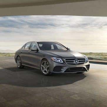 2019 Mercedes-Benz E-Class parked with long shadow