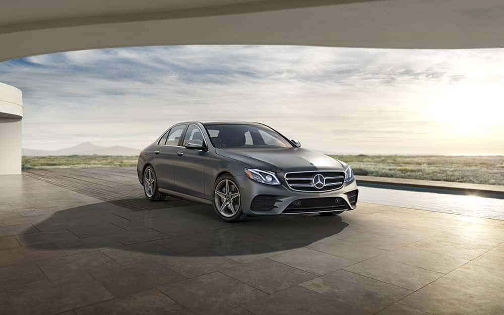 2019 Mercedes-Benz E-Class parked with long shadow