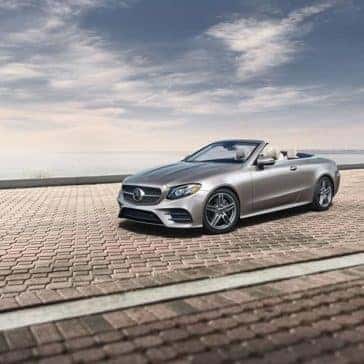 2019 Mercedes-Benz E-Class under clouds
