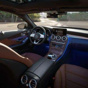 2019 Mercedes Benz C Class Sedan front interior