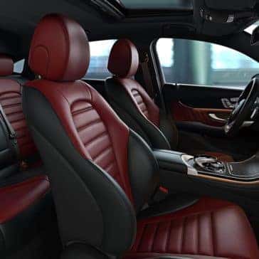2019 Mercedes-Benz GLC red seats