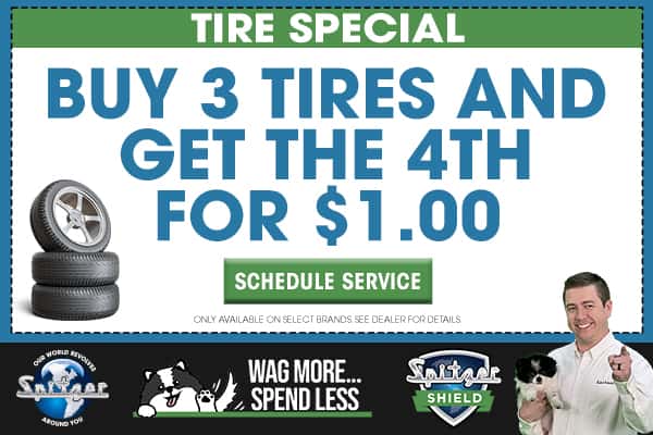 Buy 3 Tires and Get the 4th for $1.00