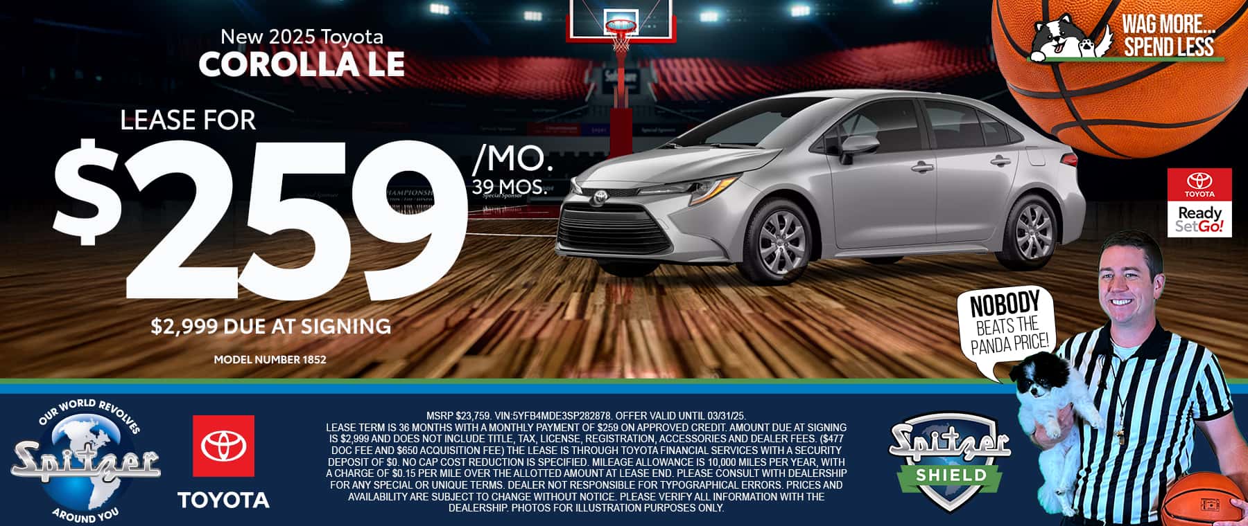 03.2025_Carrera_ Lease a New 2025 Toyota Corolla LE for $259 a Month for 39 Months!
